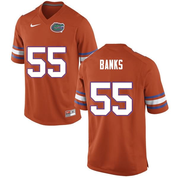 NCAA Florida Gators Noah Banks Men's #55 Nike Orange Stitched Authentic College Football Jersey EAE1064DQ